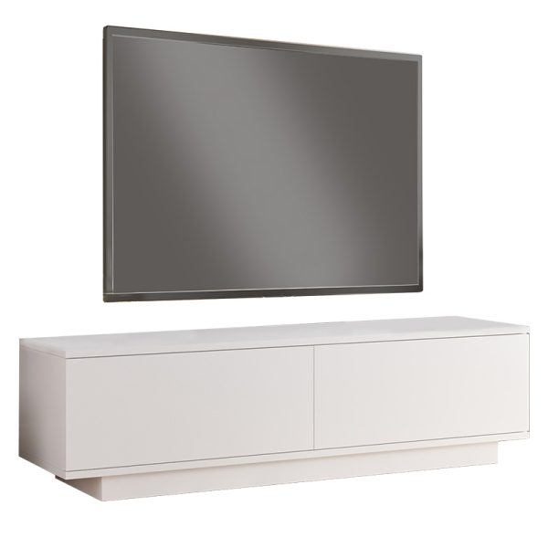 176 000071 TV cabinet Zoeva pakoworld white140x.35x38.2cmIndoor furniture > TV stands