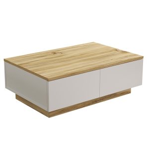 176 000106 Coffee table Thunder pakoworld sonoma-white color 90x60x31.5cmIndoor furniture > Coffee tables