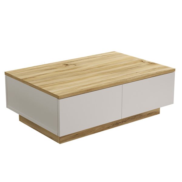 176 000106 Coffee table Thunder pakoworld sonoma-white color 90x60x31.5cmIndoor furniture > Coffee tables
