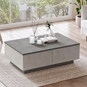 176 000107 2 Coffee table Thunder pakoworld grey antique-anthracite antique color 90x60x31.5cmIndoor furniture > Coffee tables