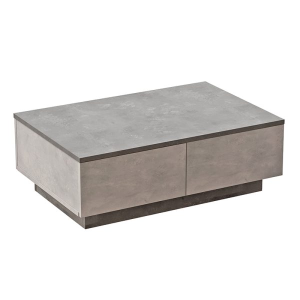 176 000107 Coffee table Thunder pakoworld grey antique-anthracite antique color 90x60x31.5cmIndoor furniture > Coffee tables