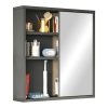 176 000195 Bookcase Boteca 10-seater pakoworld in natural-white shade 75x22x123.6cmIndoor furniture > Bookshelves
