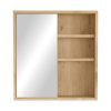 176 000196 Dressing table Gammon with stool pakoworld mdf in oak-white color 102x40x75cmIndoor furniture > Drawers-consoles