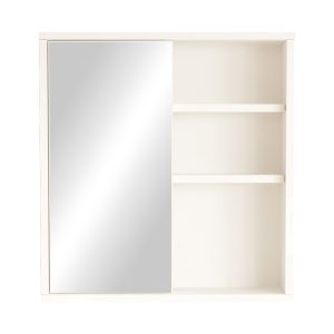 176 000197 2 Bagno bathroom cabinet with mirror pakoworld in white shade 60x14.5x63.6cmIndoor furniture > Home organization > Bathroom