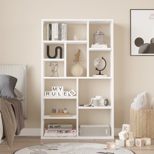 176 000202 2 Bookcase Boteca 10-seater pakoworld in white shade 75x22x123.6cmIndoor furniture > Bookshelves