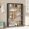 176 000203 Oteca 10-seat bookcase pakoworld in natural shade 51.1x25.4x180cmIndoor furniture > Bookshelves