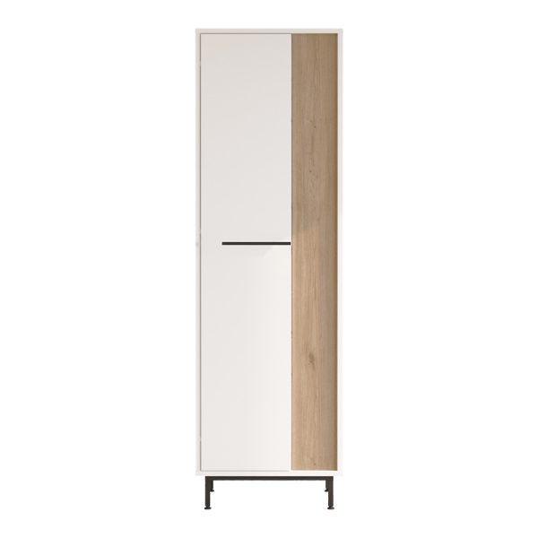 176 000206 3 Shoe rack Scarpiera 9-seater pakoworld in natural-white shade 57.2x35.5x185.65cmIndoor furniture > Shoe storage cabinet & cupboards