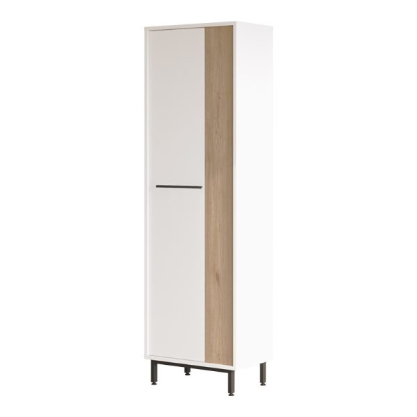 176 000206 Shoe rack Scarpiera 9-seater pakoworld in natural-white shade 57.2x35.5x185.65cmIndoor furniture > Shoe storage cabinet & cupboards