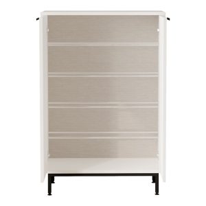176 000208 3 Shoe rack Kinga 5 shelves pakoworld in white 72x35.5x105.6cmIndoor furniture > Shoe storage cabinet & cupboards