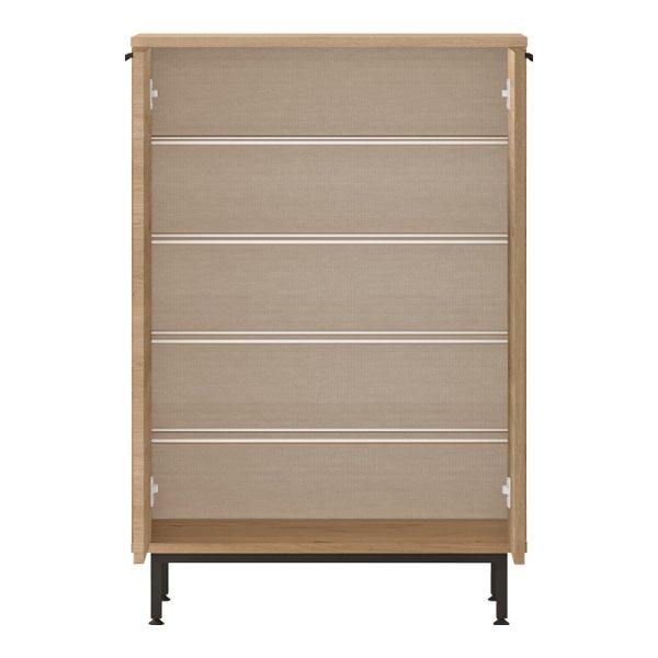 176 000209 3 Shoe rack Kinga 5 shelves pakoworld in natural 72x35.5x105.6cmIndoor furniture > Shoe storage cabinet & cupboards