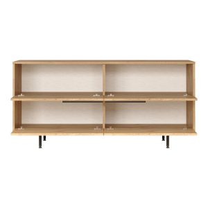 176 000215 3 Baron console with storage space pakoworld in natural shade 160x44.5x74.3cmIndoor furniture > Drawers-consoles