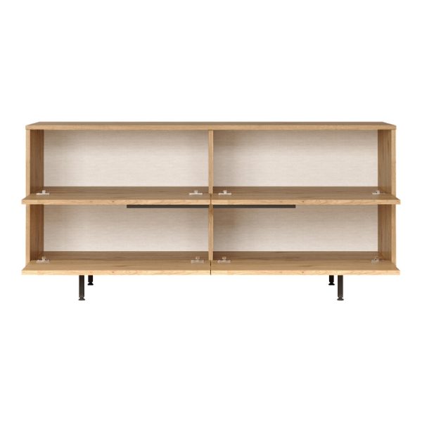 176 000215 3 Baron console with storage space pakoworld in natural shade 160x44.5x74.3cmIndoor furniture > Drawers-consoles
