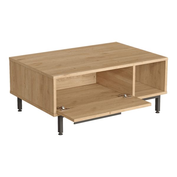 176 000216 3 Baron coffee table with storage space pakoworld in natural shade 90x60x37.6cmIndoor furniture > Coffee tables