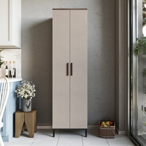 176 000218 3 Cambi pakoworld column cabinet in brown-anthracite shade 50x35.5x183.6cmIndoor furniture > Home organization > Kitchen