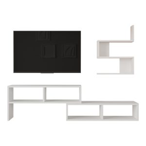 176 000221 3 Kakomo pakoworld living room set in white shade 170x29.5x43cmIndoor furniture > Living room sets