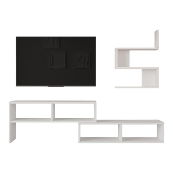 176 000221 3 Kakomo pakoworld living room set in white shade 170x29.5x43cmIndoor furniture > Living room sets
