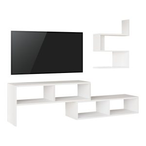 176 000221 Kakomo pakoworld living room set in white shade 170x29.5x43cmIndoor furniture > Living room sets