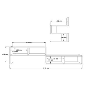 176 000221 4 Kakomo pakoworld living room set in white shade 170x29.5x43cmIndoor furniture > Living room sets