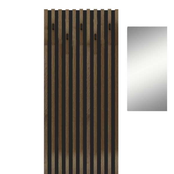 192 000034 2 Entrance furniture Arika pakoworld white-sonoma 100x37x199.5cmIndoor furniture > Entrance furniture