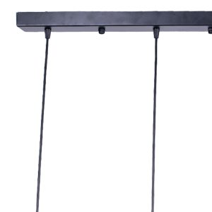 193 000084 2 Four-light ceiling lamp Tigly pakoworld black metal 80x20x60cmLighting > Ceiling