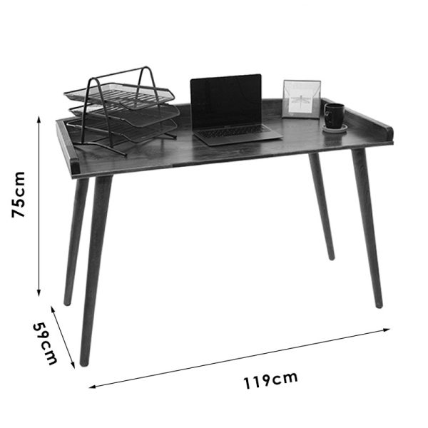 197 000068 4 Office desk Brady pakoworld natural pine wood walnut 119x59x75cmOffice furniture > Working desk