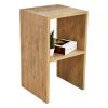 197 000158 Dining table Julita pakoworld MDF top white-natural legs D80x73cmIndoor furniture > Dining Tables