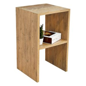 197 000158 Side table Leofric pakoworld oak melamine 30x30x60cmIndoor furniture > Tables auxiliary