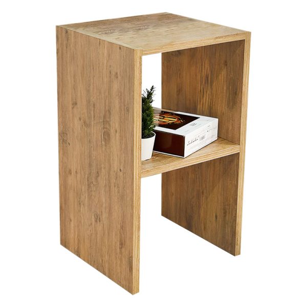 197 000158 Side table Leofric pakoworld oak melamine 30x30x60cmIndoor furniture > Tables auxiliary
