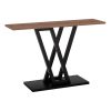 197 000226 Dressing table with mirror Dorjie pakoworld melamine natural-dark grey 100x44.5x75cmIndoor furniture > Drawers-consoles