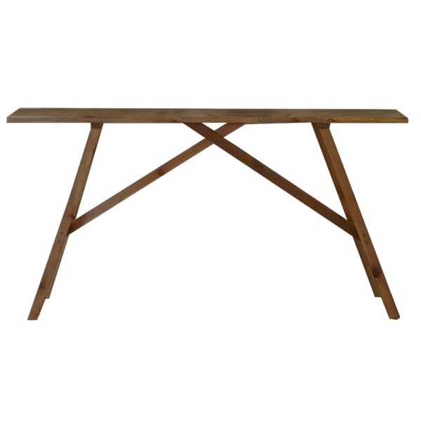 197 000241 2 Console Roosevelt pakoworld solid pine wood 35mm walnut 119x29x80cmIndoor furniture > Drawers-consoles