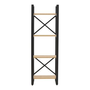 197 000292 2 Crimson pakoworld bookcase in oak-black shade 50x22x150cmIndoor furniture > Bookshelves