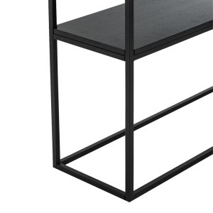 197 000298 4 Castel I pakoworld console in white marble look - black metal 120x35x80cmIndoor furniture > Drawers-consoles