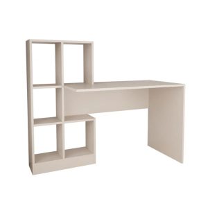 197 000308 Work desk with bookcase Dustin pakoworld in light gray 118x56x112cmOffice furniture > Working desk