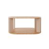 197 000310 Sarah pakoworld table in walnut shade with black metal frame Φ90x75cmIndoor furniture > Dining Tables