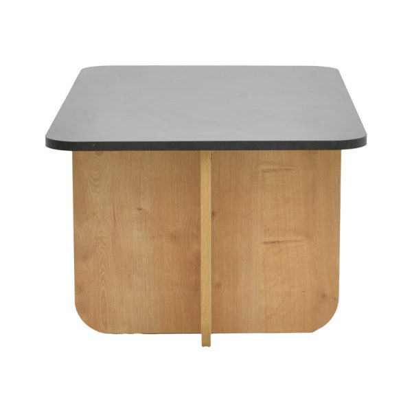 197 000311 2 Beca pakoworld table in oak-black shade 100x60x42cmIndoor furniture > Coffee tables
