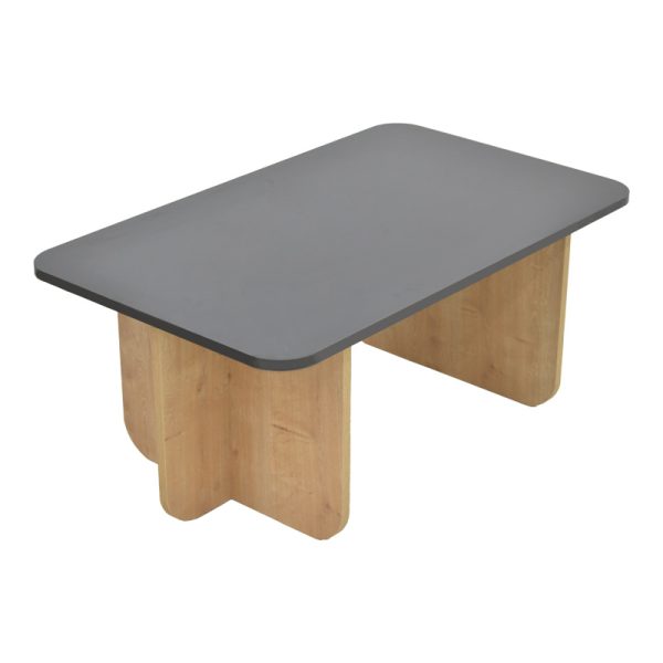 197 000311 3 Beca pakoworld table in oak-black shade 100x60x42cmIndoor furniture > Coffee tables