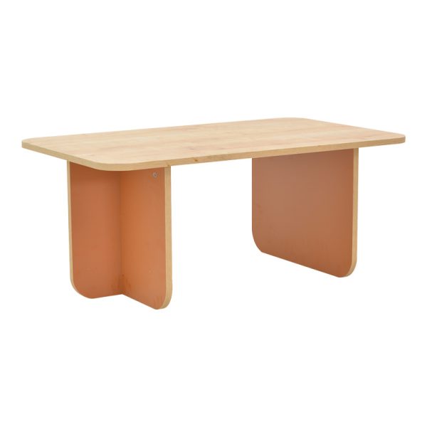 197 000312 Boca pakoworld table in oak-brick shade 100x60x42cmIndoor furniture > Coffee tables