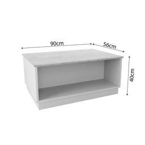 197 000313 3 Monik pakoworld table in oak-light gray shade 90x56x40cmIndoor furniture > Coffee tables