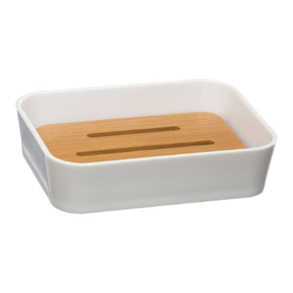 199 000036 2 Bath accessories set 2pcsNature pakoworld pp white colorIndoor furniture > Home organization