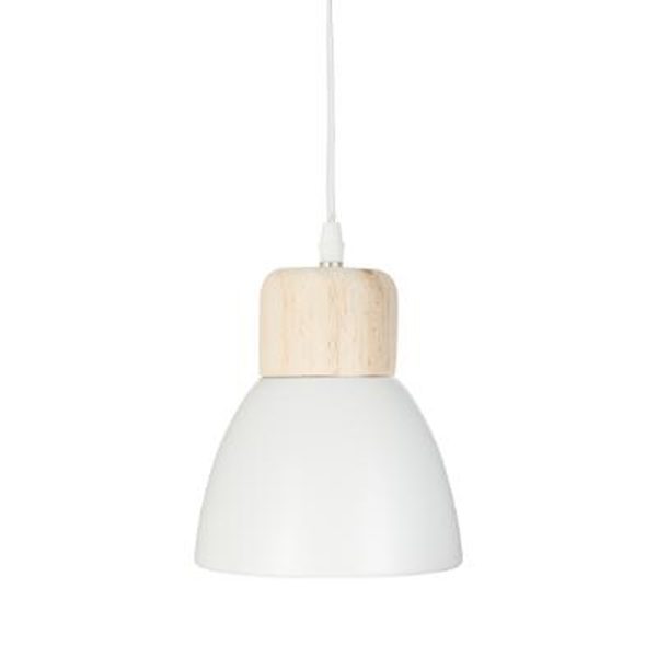 199 000073 Ceiling light Desy pakoworld Ε14 in white-natural color D15x99cmLighting > Ceiling