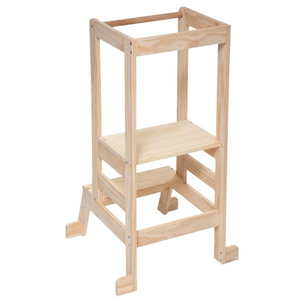 199 000475 Children's observation tower Montessori pakoworld natural 51x51x90cmIndoor furniture > Children's Room