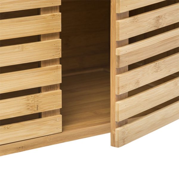 199 000509 4 Bathroom bench for sink Sicela pakoworld in natural color 60x28x80cmIndoor furniture > Home organization > Bathroom > Cabinets