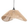 199 000516 Umdrella Brilie pakoworld wood-macrame D2.70x2.60m blackBOHO CHIC > Outdoor/Beach items