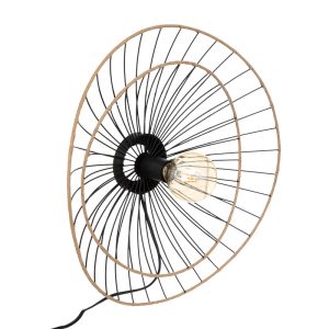 199 000541 Alara pakoworld E27 40W golden-black wall lamp D45x11cmSPRING OFFERS