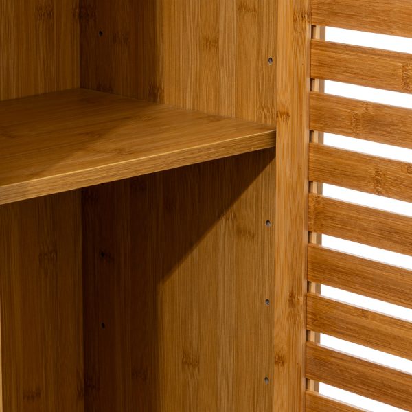199 000577 3 Wall cabinet-column Sicela pakoworld in natural color 33x28x168cmIndoor furniture > Home organization > Bathroom > Cabinets