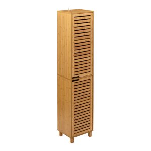 199 000577 Wall cabinet-column Sicela pakoworld in natural color 33x28x168cmIndoor furniture > Home organization > Bathroom > Cabinets