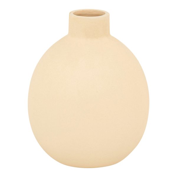199 000636 Vase Rozerie pakoworld ceramic in cream color D14,5x18cmDecoration > Decorations