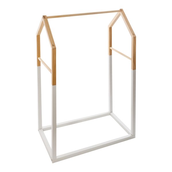 199 000643 Children's hanger Holen pakoworld pine wood in natural and white color 60x37x100cmIndoor furniture > Children's Room