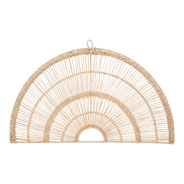 199 000649 Wall deco Padma pakoworld pe rattan in natural color 60.7x1.5x35.5cmDecoration > Decorations > Wall Decorations