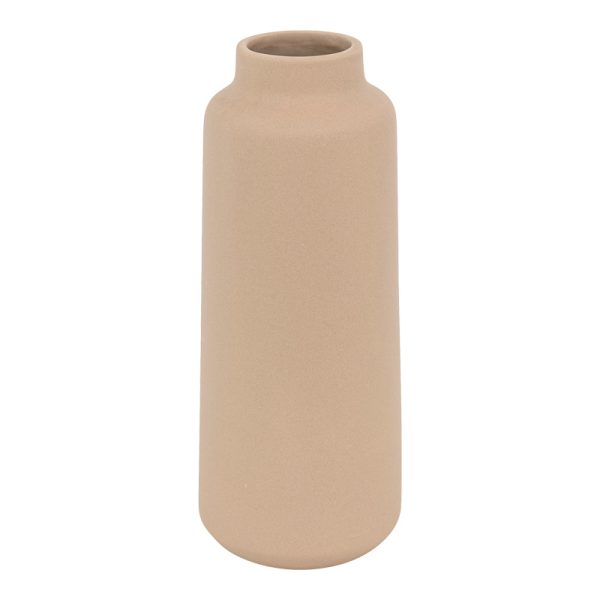 199 000653 Vase Breal pakoworld ceramic in beige color D12x30cmDecoration > Decorations